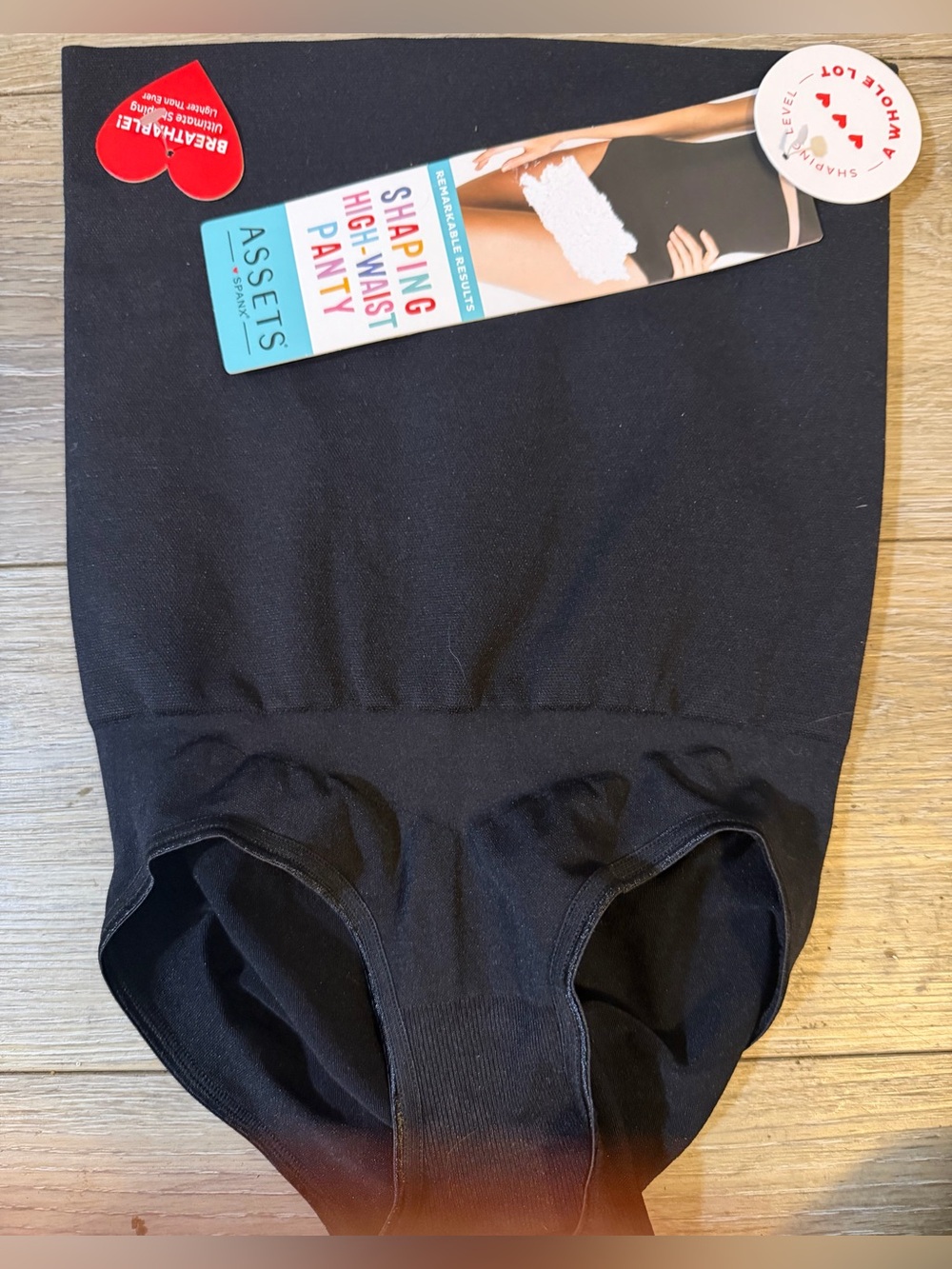 ASSETS by Spanx Shaping High Waist Panty - Black size S-NWT